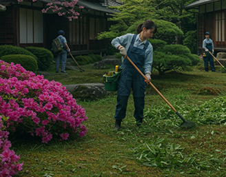 お庭の剪定・除草